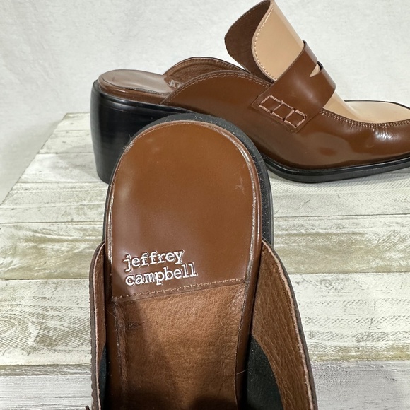 Jeffrey Campbell Patent Leather Slide on Loafers - Picture 5 of 6